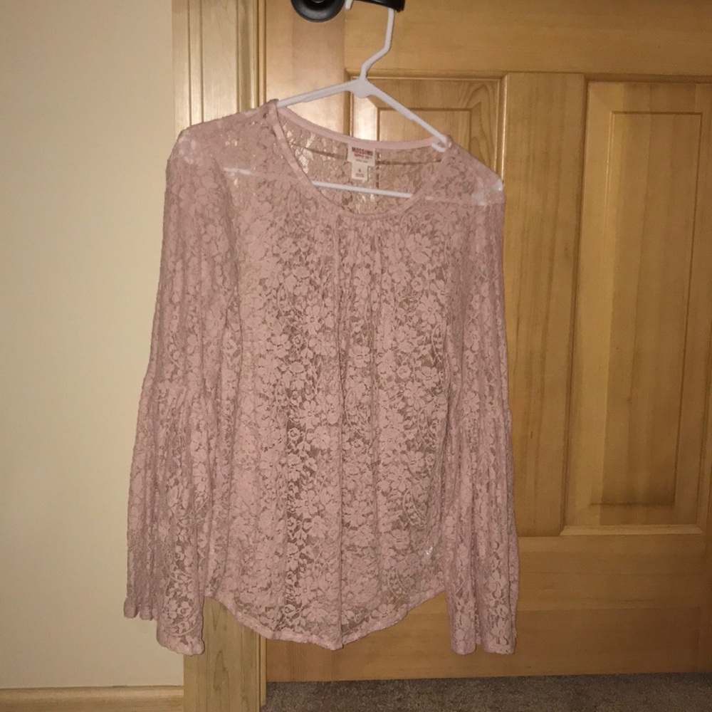 Pink Lace Mossimo Blouse